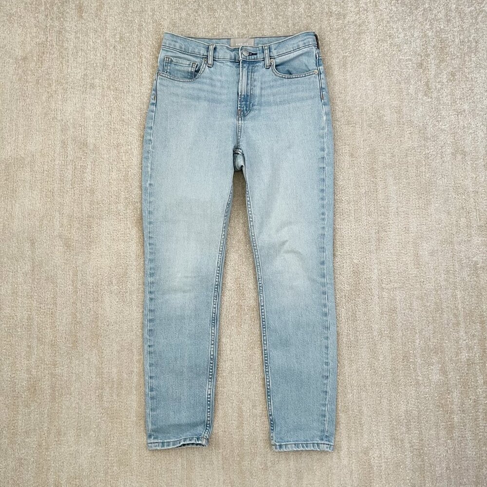 Everlane High Rise Crop Blue Jeans 28